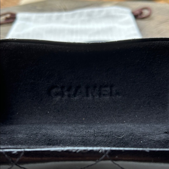 CHANEL Black CC Eyeglasses with Quilted Case - Picture 3 of 14